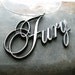 RESERVED - Ladyrynn13 vintage 1970s plymouth FURY necklace - RECYCLED