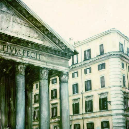 Rome - Pantheon - Polaroid Painting