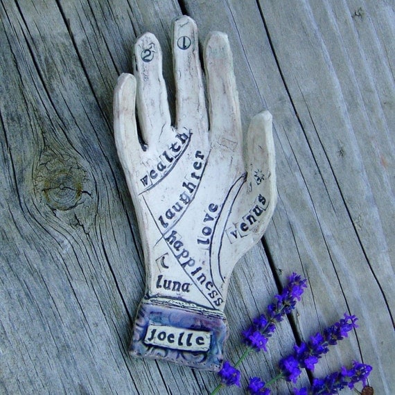 Ceramic Fortune-Telling Hand - Custom - Made to Order -
