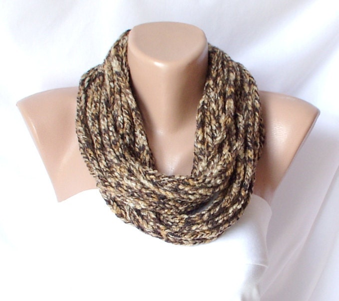 ON SALE Winter Accessories-Loop Scarf-SAFARI Leopard Scarf - Chunky Chain Scarf