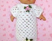 Nightie Nightgown Sleeper Gown and Diaper Designed for 5 Inch Berenguer Baby Doll