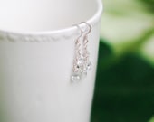 Waterfall Style Cubic Zirconia Briolette Cascading Earrings