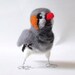 Needlefelted Pet Bird Zebra Finch