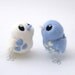Bird Wedding Cake Topper Pale Blue and White Love Birds Tweet Needlefelted Birds