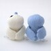 Bird Wedding Cake Topper Pale Blue and White Love Birds Tweet Needlefelted Birds