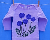 Purple Flowers Lavender Infant LS Tee
