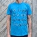 Mens Tshirt - Any Bike Will Do - Birght Blue - Mens Fashion