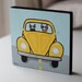 Volkswagen Road Trip Cats Original Folk Art Painting