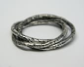 Sterling Silver Vine Rolling Ring