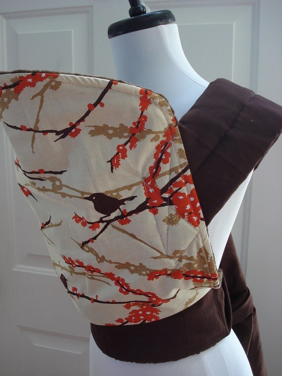 Mei Tai Baby Carrier-  Sparrows, 5 choices with reverse side twill