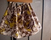 skirt - girls, toddler  12-18 months, 18-24, 2T 3T 4T grey, gray, yellow flowers  Spring SALE