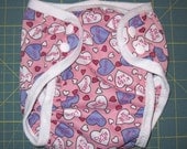 Conversation Heart PUL Diaper Cover sizes XS to XL