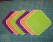 6 Luxurious, Incredibly Soft Bamboo Velour Wipes/Washcloths
