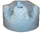 Home of the Orignial Bumbo Seat COVER in Light Blue Minky Dot