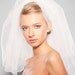 Ivory Champagne Wedding Veil Bridal Veil Two Layers Handmade Simple Elegant Blusher Veil Wedding Accessory Women Accessories