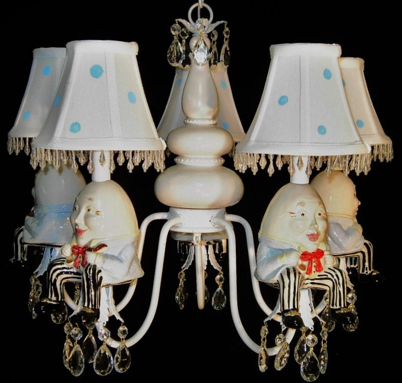 Whimsical Humpty Dumpty Nursery Rhyme Chandelier
