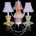 Teapot Tea Cups and Saucers Chandelier Shabby Cottage