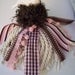 Whimsical Pink and Brown Bird Tassel