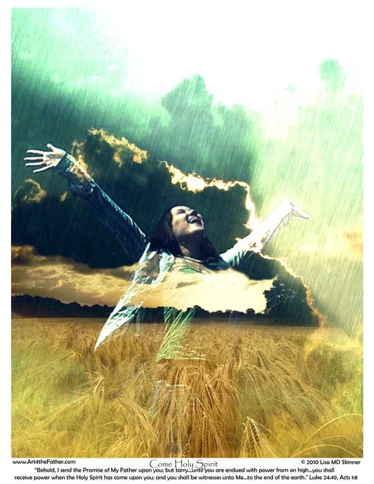 Come Holy Spirit - Inspirational - Mirror My Word Art - Digital art PRINT - 8 x 10 inch