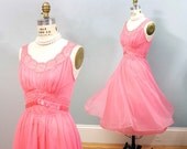 Romantic Cotton Candy Pink Sandra Dee Slip Dress