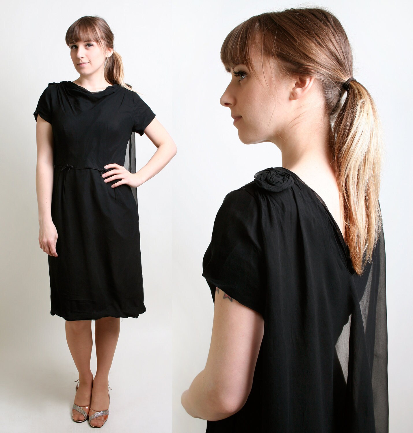 Caped Dress