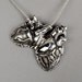 Original Silver Anatomical Heart Locket- 28 inch chain