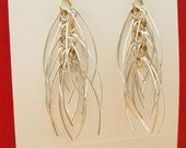 Silver & Gold Chunky Cascade Earrings