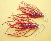 Red & Silver Cascade Earrings - merrittgade