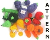 Learning Colors Play Food Crochet Pattern - finished items made from pattern may be sold