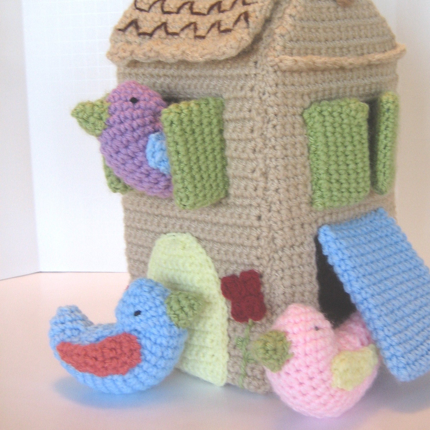 Bird House Crochet Pattern - finished items made from pattern may be sold