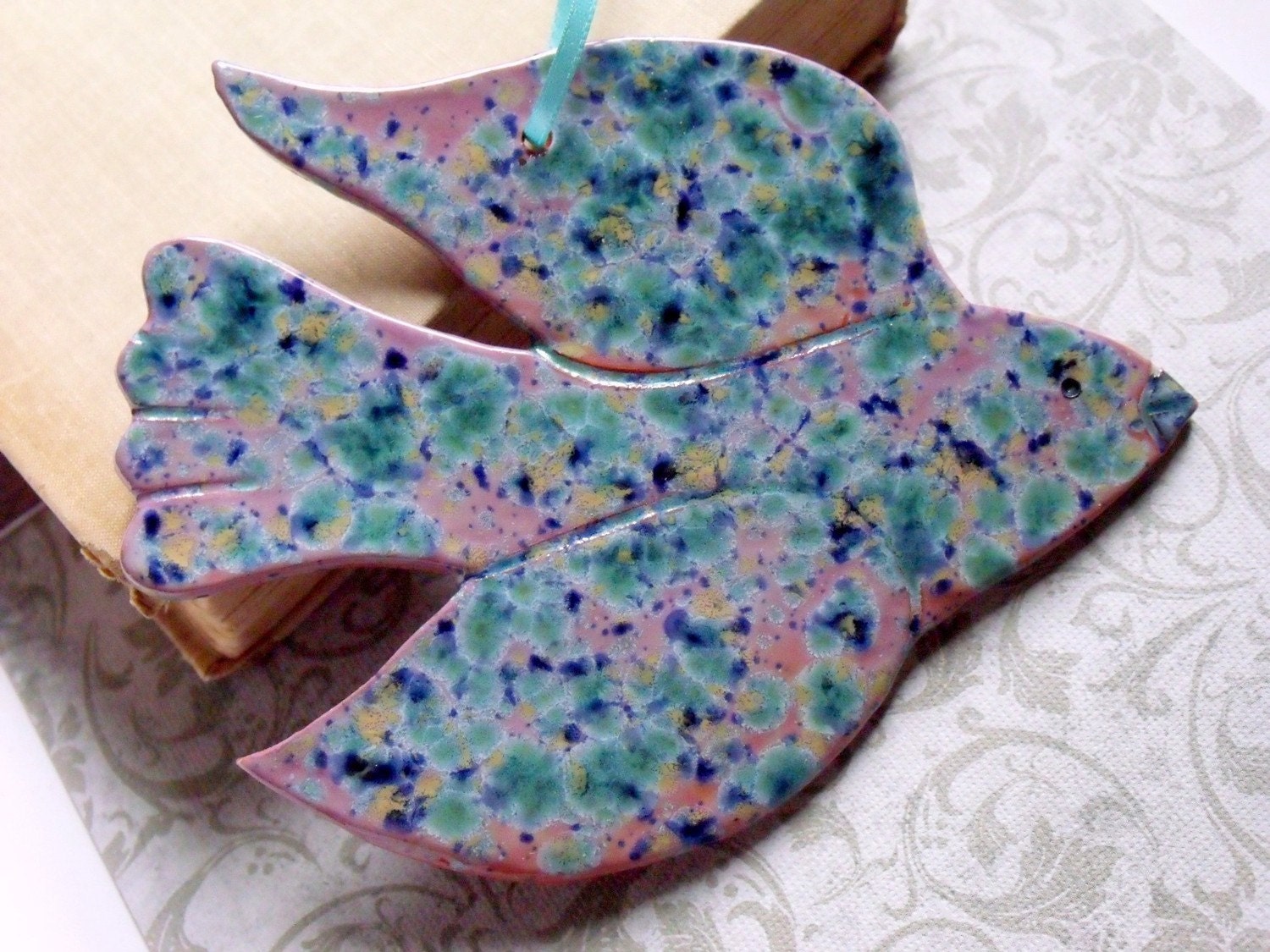 Ceramic Dove Wedding Favor