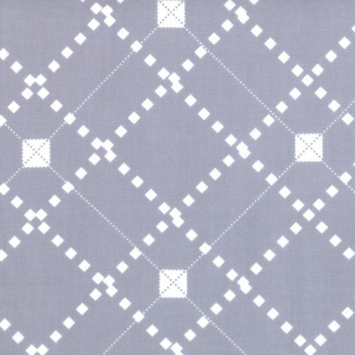 SALE Little Apples  Fabric by Aneela Hoey for Moda Fabrics, Little Apples Sweater Check in Gray-1 Yard