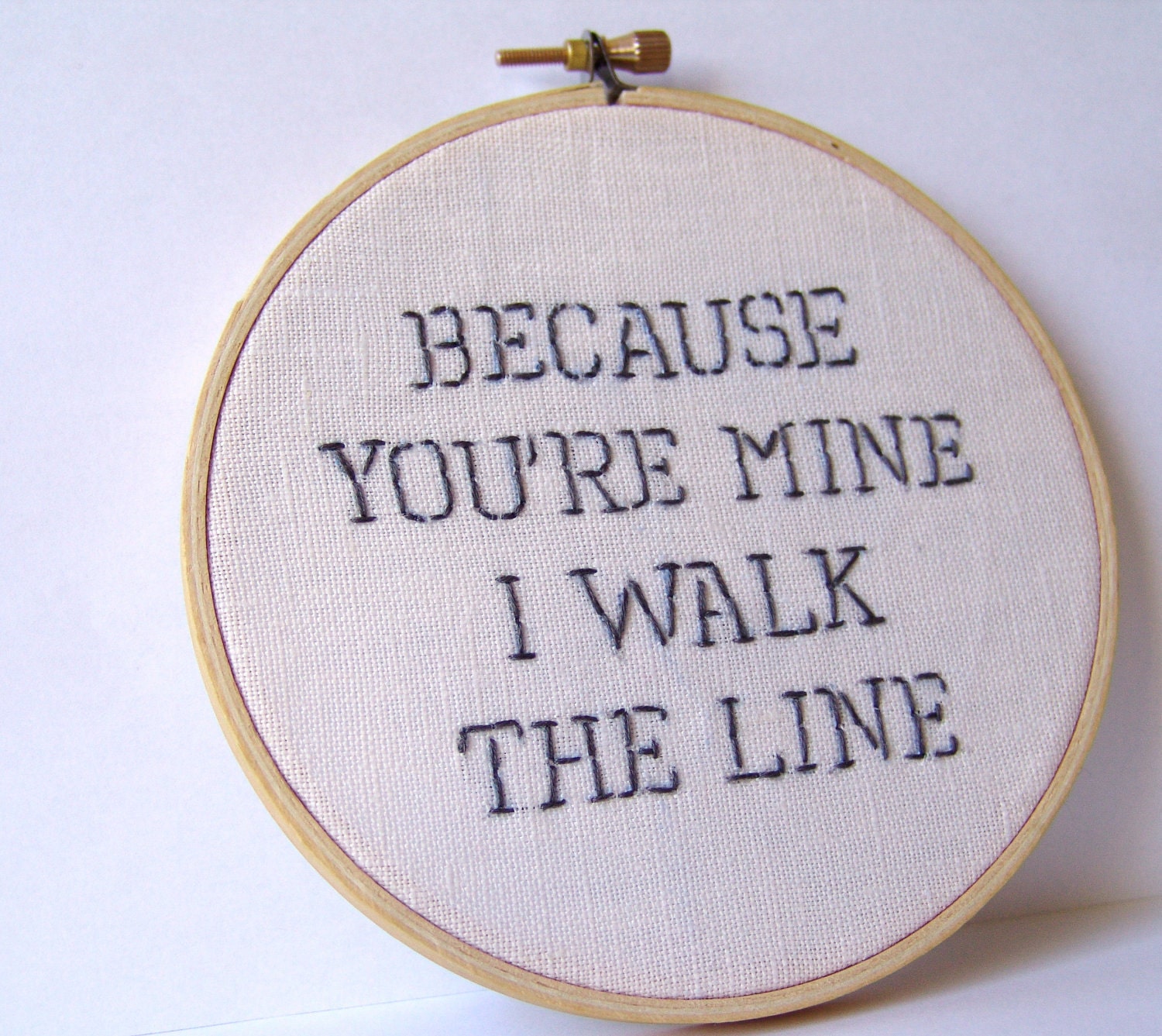 Reserved- for Holly- embroidered hoop art