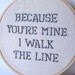 Reserved- for Holly- embroidered hoop art