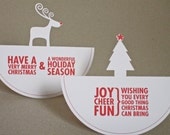 Christmas Cards - Rocking Around the Christmas Tree - 2 pack