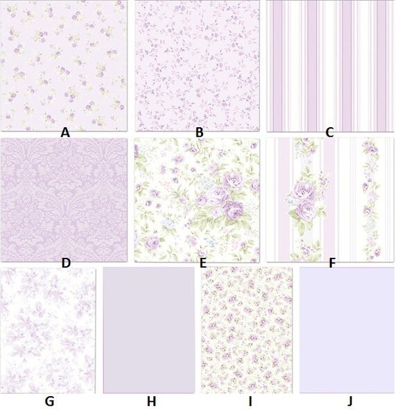 Custom Crib Bedding Set 4-Piece Complete made with Rachel Ashwell's Shabby Chic Treasures Lavender Palette