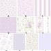Custom Crib Bedding Set 4-Piece Complete made with Rachel Ashwell's Shabby Chic Treasures Lavender Palette
