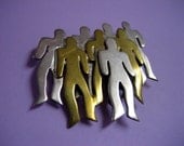 Vintage Sterling Silver People Pin