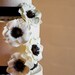 Anemone wedding cake flowers bouquet silk sugar gumpaste alternative