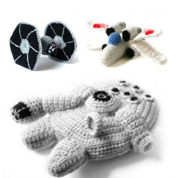 Amigurumi Pattern Crochet - Star Wars Ships - PDF