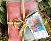 Silk Scarf - 100% Silk Chiffon from  - Riding the Waves- Needle Felted Art- Waldorf inspired by Rebecca Varon