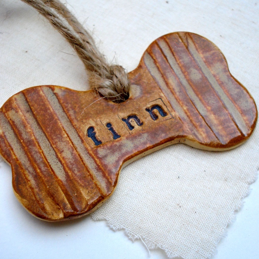 Personalized Doggie bone ornament