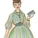 The Spring Dress - Retro Fashion Art Print