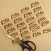 Fabric Labels - Custom Designed Sew-On Labels - NOW - Two Uncut Sheets at a Discount - 80 Labels