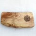 Mandala - Organic Natural Edge Cherry Rustic Wooden Footed Cutting - Serving Board by Tanja Sova