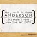 CUSTOM ADDRESS STAMP - Eco Friendly & self inking, gifts for wedding, housewarming, etsy labels, return address stamp "Name25"