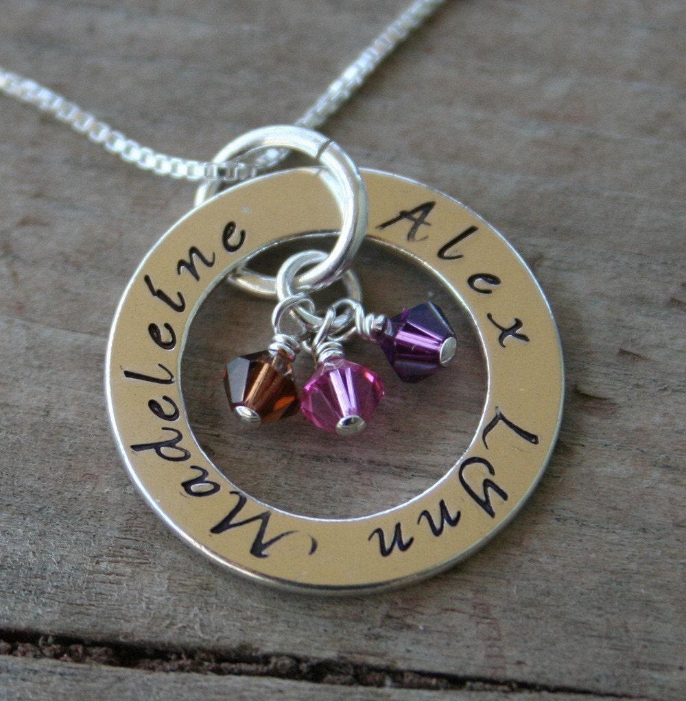 Mother's Necklace - Eternity Circle - Personalized