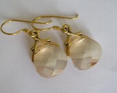 Golden Shade Swarovski crystal earrings