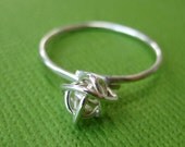 Silver Random Wire Knot Ring