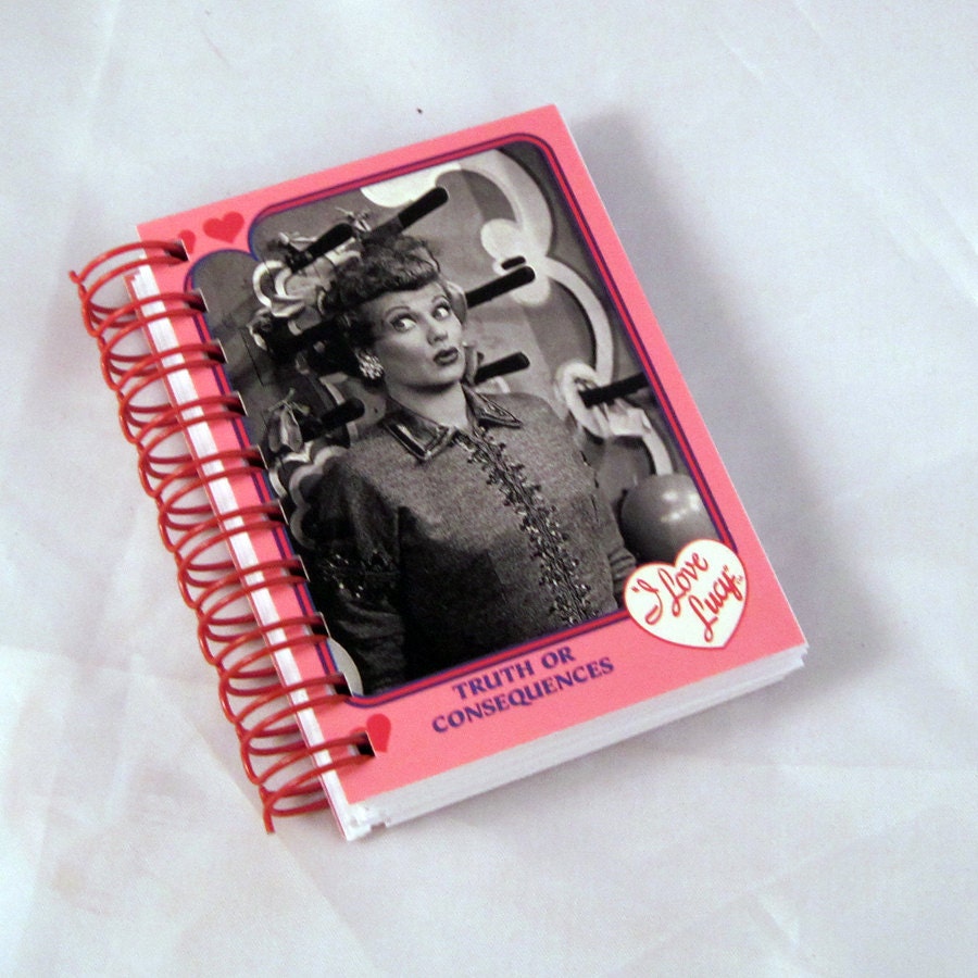 I Love Lucy Recycled Mini Notebook